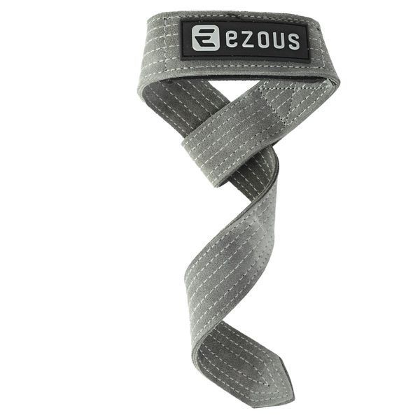 Лямки для тяги LEATHER LIFTING STRAP EZOUS B-07 2шт серый B-07 фото