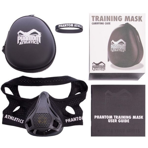 Маска тренировочная дыхательная для кроссфита Training Mask SP-Sport PHANTOM DH-6042 черный DH-6042 фото