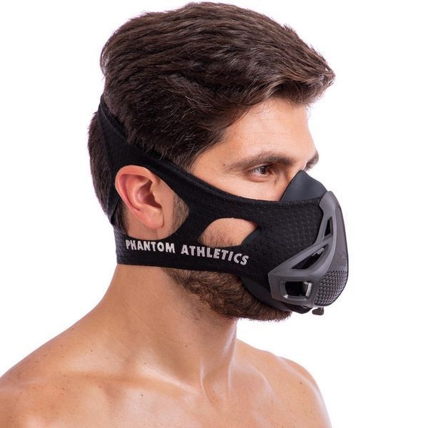 Маска тренировочная дыхательная для кроссфита Training Mask SP-Sport PHANTOM DH-6042 черный DH-6042 фото