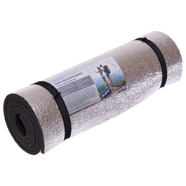 Коврик туристический каремат фoльгированный SP-Planeta TY-7437 180х50х1см серый TY-7437 фото