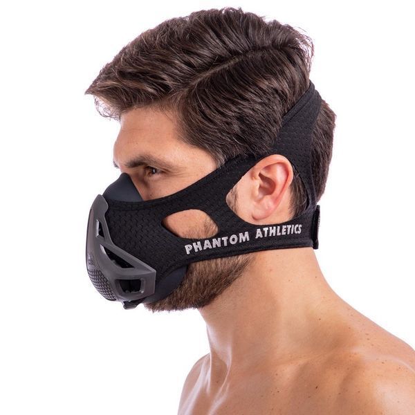 Маска тренировочная дыхательная для кроссфита Training Mask SP-Sport PHANTOM DH-6042 черный DH-6042 фото
