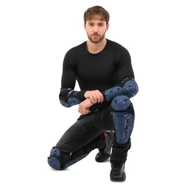 Комплект мотозащиты наколенники и налокотники SCOYCO K26H26N S-L синий S K26H26N фото