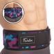 Пояс атлетический текстильный FAIRTEX 165551 спинка-18см размер-S-XL черный-фиолетовый-голубой 165551 фото 11