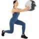 М'яч набивний медичний для кросфіту WALL BALL LiveUp LP8100-8 8кг чорний-сірий LP8100-8 фото 10