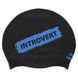 Шапочка для плавания силиконовая для взрослых MadWave INTROVERT reversible M055336 черный-белый M055336 фото 1