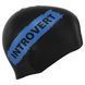 Шапочка для плавания силиконовая для взрослых MadWave INTROVERT reversible M055336 черный-белый M055336 фото 4