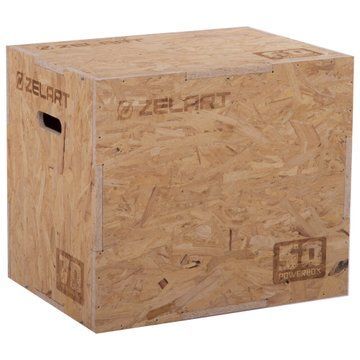 Бокс плиометрический тумба для кроссфита Плиобокс Wood Plyo box Zelart FI-3636-2 1шт 70см светло-коричневый FI-3636-2 фото