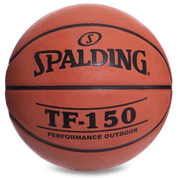 Мяч баскетбольный резиновый SPALDING TF-150 with FIBA 83600Z размер 6 коричневый 83600Z фото