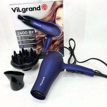 Фен VILGRAND VHD 2424TI. Колір: синій ws53233 фото