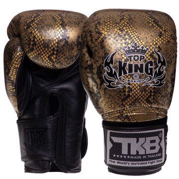 Перчатки боксерские на липучке кожаные TOP KING Super Snake TKBGSS-02 8-18унций цвета в ассортименте 8 унции TKBGSS-02 фото