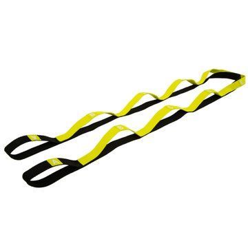 Лента стропа с петлями для растяжки Stretch Strap Record FI-6347 8 петель черный-лимонный FI-6347 фото