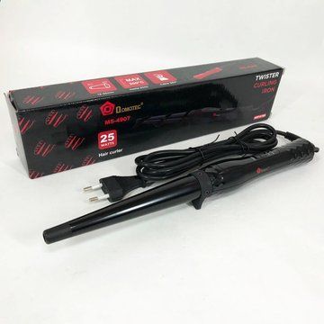 Конусная плойка для волос DOMOTEC MS-4907, Современные щипцы для завивки волос. Цвет: черный ws79524-1 фото