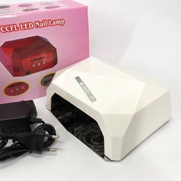 Сушилка для ногтей UV LAMP CCF+LED, Сушилка обычного ногтей, Портативная сушилка для ногтей. Цвет: белый ws17165-1 фото