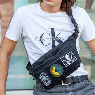 Тактическая бананка с мужской патч-панелью, Сумка через плечо с Cordura ws23276 фото
