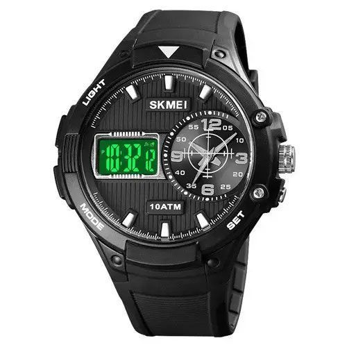 Часы наручные мужские SKMEI 1761BKWT, оригинальные мужские часы, брендовые мужские часы ws25273 фото