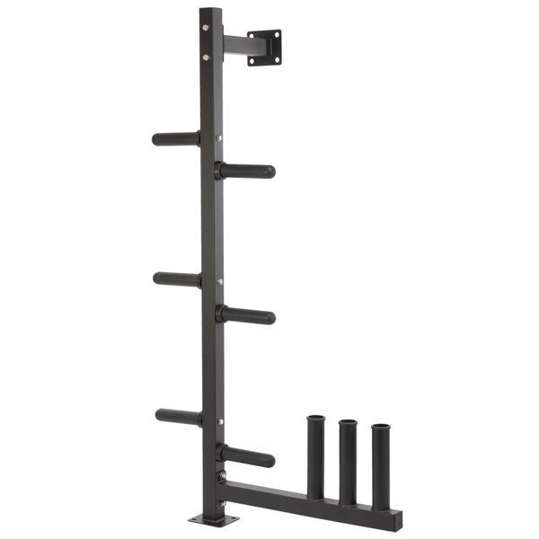 Стійка вертикальна для блинів дисків та грифів LiveUp LP8894 розмір-18,09х40,1х100см чорний LP8894 фото