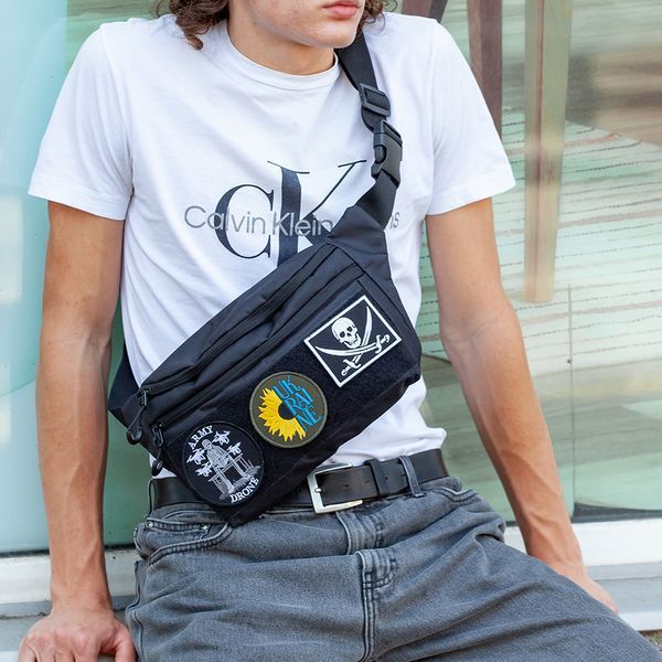 Тактична бананка з патч-панеллю чоловіча, Сумка через плече з Cordura ws23276 фото
