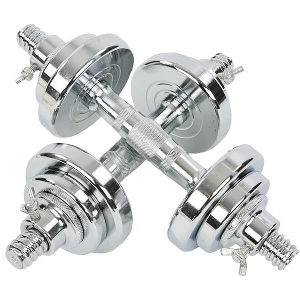 Гантели разборные стальные хромированные 10кг SP-Sport TA-8059-10 2шт по 5кг хром TA-8059-10 фото