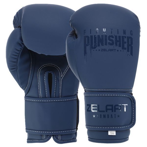 Боксерські рукавиці Zelart PUNISHER BO-7553 10-14 унцій кольори в асортименті 12 унції BO-7553 фото