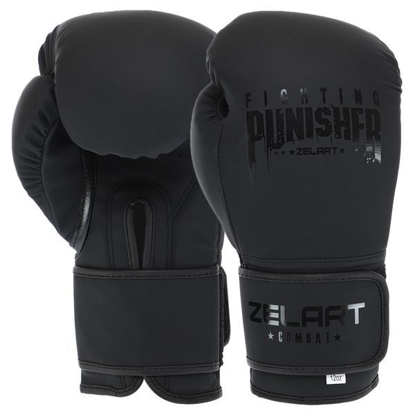 Боксерські рукавиці Zelart PUNISHER BO-7553 10-14 унцій кольори в асортименті 12 унції BO-7553 фото