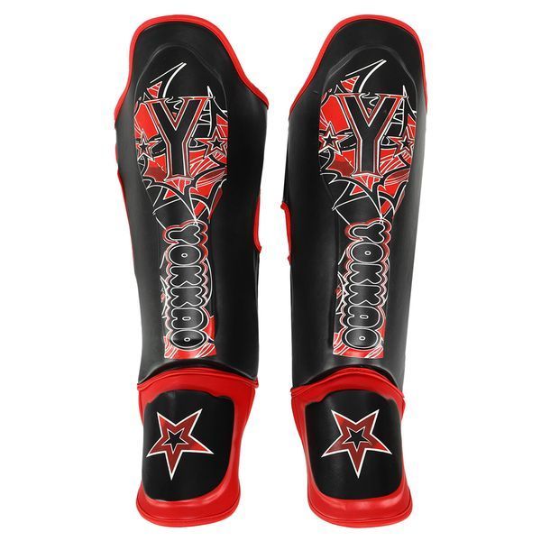 Захист гомілки та стопи Муай Тай, ММА, Кікбоксинг PU YOKKAO BO-9793 S-XL кольори в асортименті S (Немає в наявност) BO-9793 фото