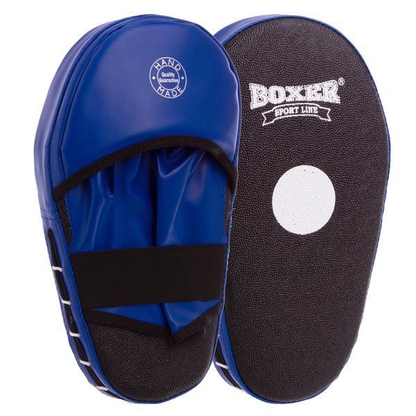 Лапа боксерська пряма подовжена тренувальна Кірза BOXER 2008-01 38х18х4,5см 2штуки кольори в асортименті 2008-01 фото