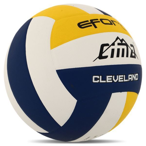 Мяч волейбольный CIMA VB-9032 EFORT CLEVELAND №5 PU белый-желтый-синий VB-9032 фото
