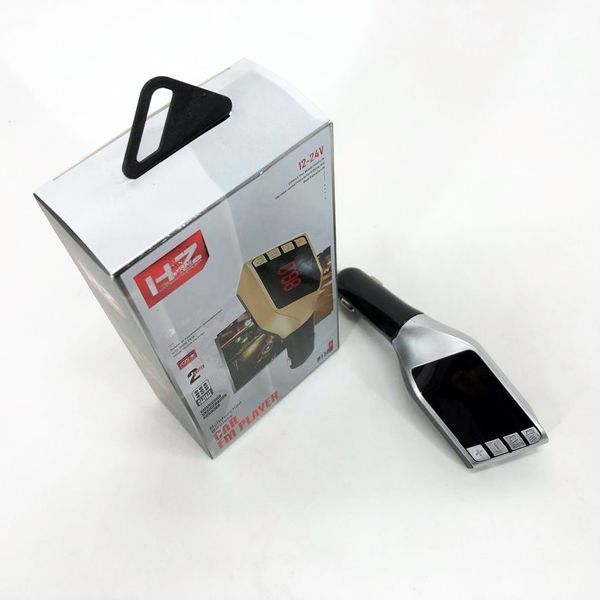 Автомобильный FM трансмиттер модулятор H15 Bluetooth MP3, Блютуз модулятор в машину. Цвет: серебряный ws57559-2 фото