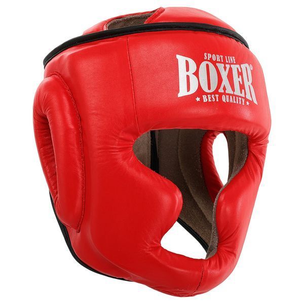 Шолом боксерський з повним захистом шкіряний BOXER NEW 2033-N М-L кольори в асортименті L 2033-N фото