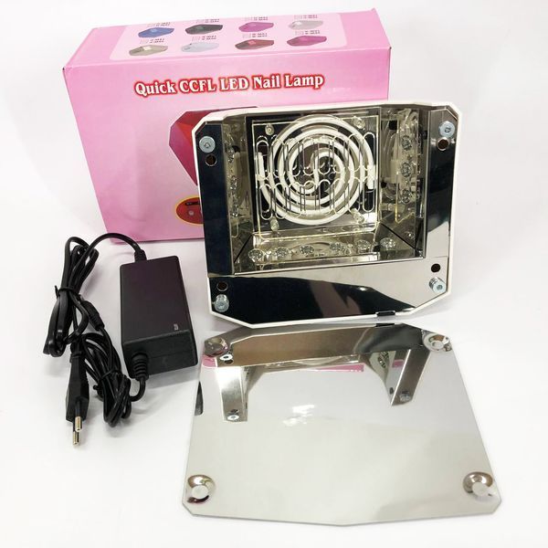 Сушилка для ногтей UV LAMP CCF+LED, Сушилка обычного ногтей, Портативная сушилка для ногтей. Цвет: белый ws17165-1 фото
