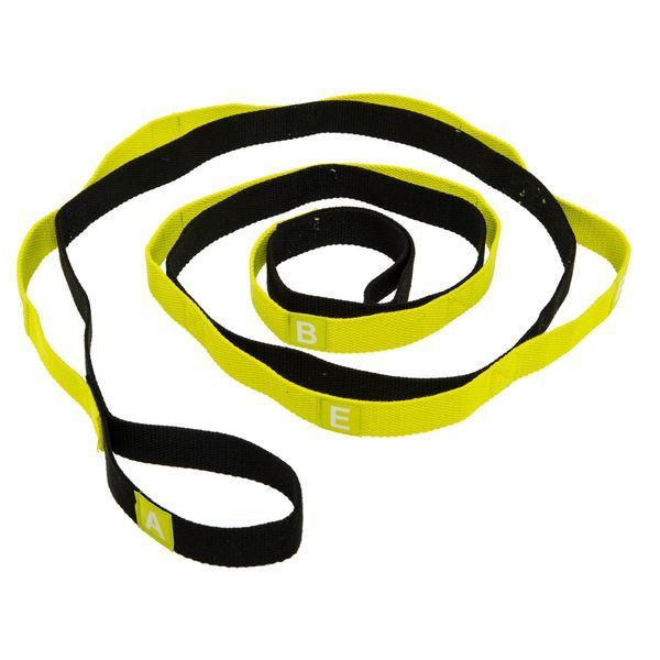 Стрічка стропа з петлями для розтяжки Stretch Strap Record FI-6347 8 петель чорний-лимонний FI-6347 фото