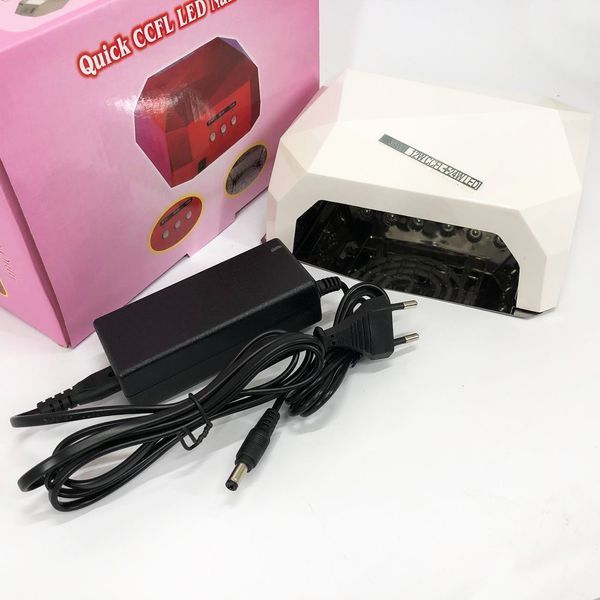 Сушилка для ногтей UV LAMP CCF+LED, Сушилка обычного ногтей, Портативная сушилка для ногтей. Цвет: белый ws17165-1 фото