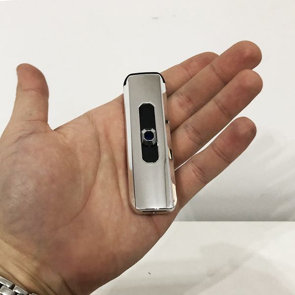 Запальничка електрична, спіральна сенсорна електрична запальничка usb. Колір: срібний ws68391-3 фото