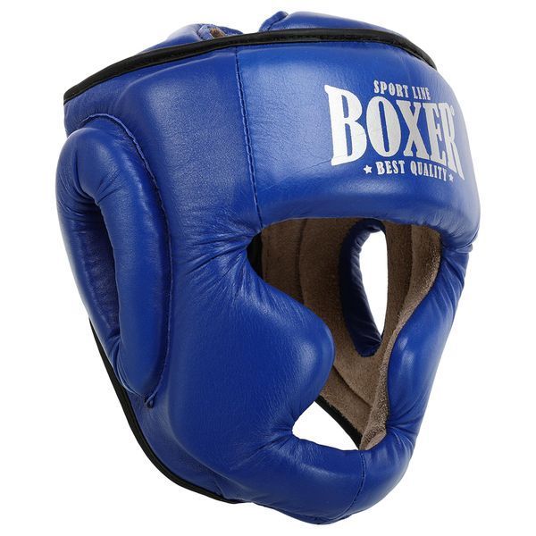 Шолом боксерський з повним захистом шкіряний BOXER NEW 2033-N М-L кольори в асортименті L 2033-N фото