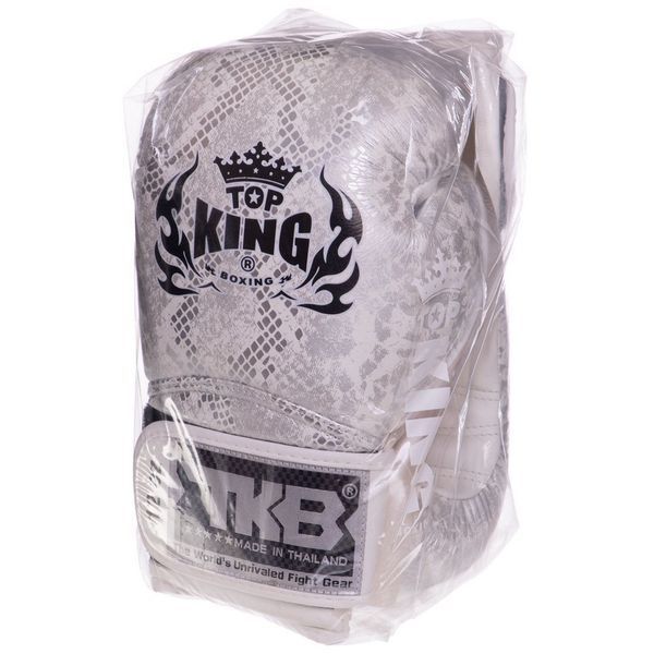 Перчатки боксерские на липучке кожаные TOP KING Super Snake TKBGSS-02 8-18унций цвета в ассортименте 8 унции TKBGSS-02 фото