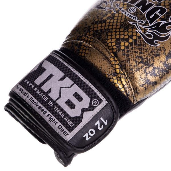 Перчатки боксерские на липучке кожаные TOP KING Super Snake TKBGSS-02 8-18унций цвета в ассортименте 8 унции TKBGSS-02 фото
