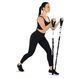 Еспандер трубчастий з карабіном у захисному рукаві RESISTANCE TUBE WITH COVER EZOUS K-05-H навантаження високе чорний K-05-H фото 8