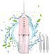 Ирригатор для чистки зубов и полости рта Oral Irrigator с аккумулятором и сменными насадками. Цвет: розовый ws12495-1 фото 1