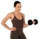 Гантель цільна професійна з поліуретановим покриттям LIFE FITNESS SC-80081-4 1шт 4кг чорний-червоний SC-80081-4 фото 7
