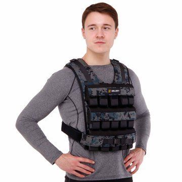 Жилет утяжелитель с регулируемым весом Zelart WEIGTH VEST TA-7817-30 вес-1-30кг камуфляж TA-7817-30 фото