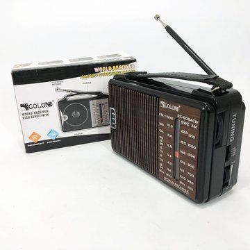 Радиоприемник GOLON RX-608 всеволновый на батарейках + поддержка USB/microSD/MP3/WMA ws32939 фото