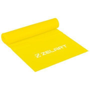 Стрічка еластична для фітнесу та йоги Zelart FI-5365-1 жовтий FI-5365-1 фото