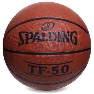 Мяч баскетбольный резиновый SPALDING TF-50 73850Z размер 7 оранжевый 73850Z фото
