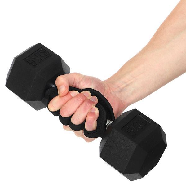 Накладки атлетические нескользящие Грипад GRIPAD WorkOut ROUND HAND PROTECTION EZOUS D-02 черный D-02 фото
