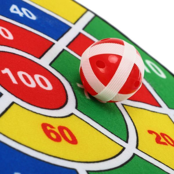 Дартс на липучці 6 м'ячів та мішень VELCRO dartboard Baili BL-602 37cм BL-602 фото