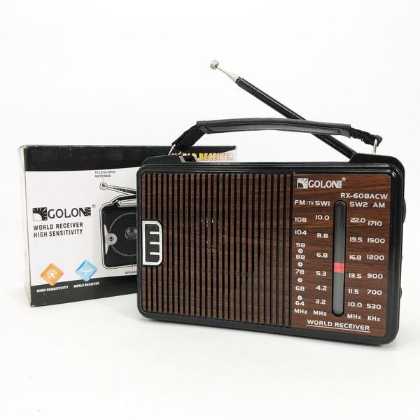 Радиоприемник GOLON RX-608 всеволновый на батарейках + поддержка USB/microSD/MP3/WMA ws32939 фото