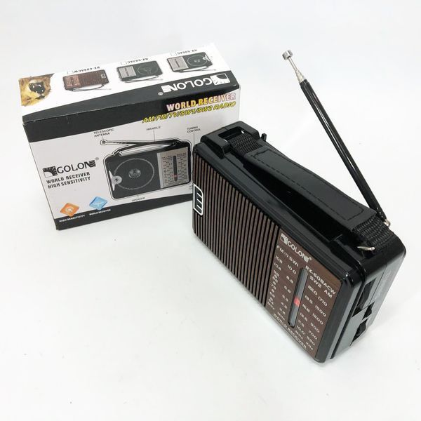 Радиоприемник GOLON RX-608 всеволновый на батарейках + поддержка USB/microSD/MP3/WMA ws32939 фото