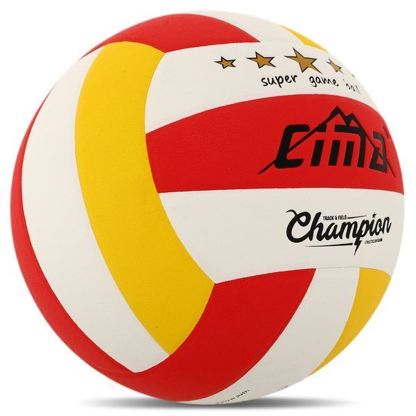 Мяч волейбольный CIMA VB-9020 CHAMPION №5 PU белый-желтый-красный VB-9020 фото