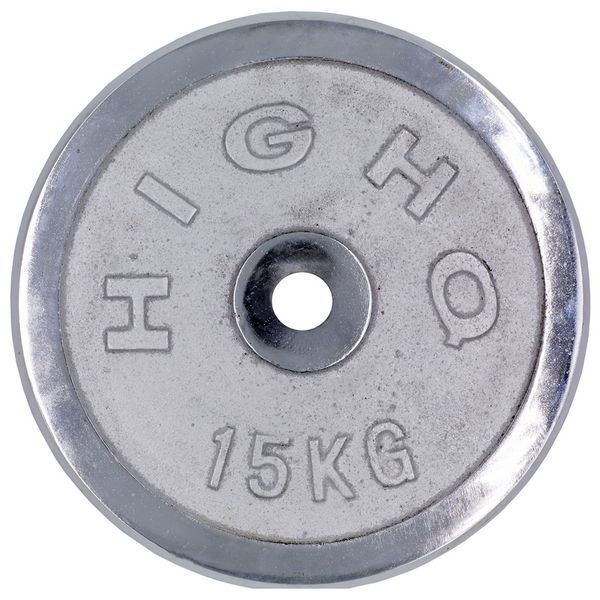 Блины диски хромированные HIGHQ SPORT TA-1455-15S 30мм 15кг хром TA-1455-15S фото