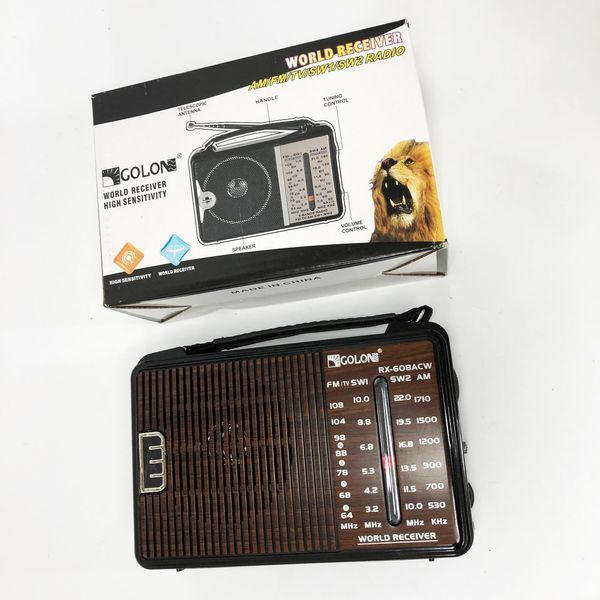 Радиоприемник GOLON RX-608 всеволновый на батарейках + поддержка USB/microSD/MP3/WMA ws32939 фото